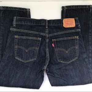 Levi’s 505 dark wash NWOT size 30 Cropped wedgie